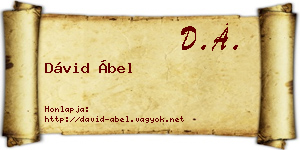 Dávid Ábel névjegykártya